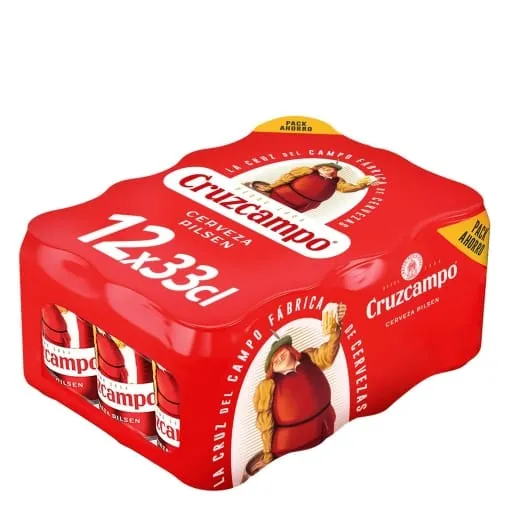 Cerveza Cruzcampo Pack de 12 Latas de 33cl