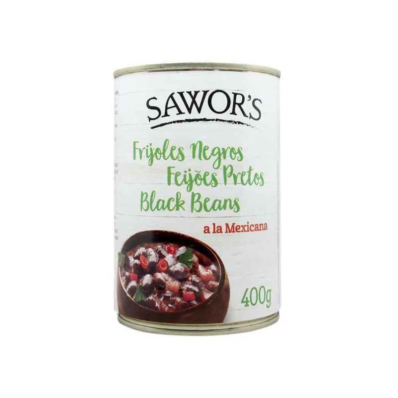 Frijoles negros Sawor's 400g