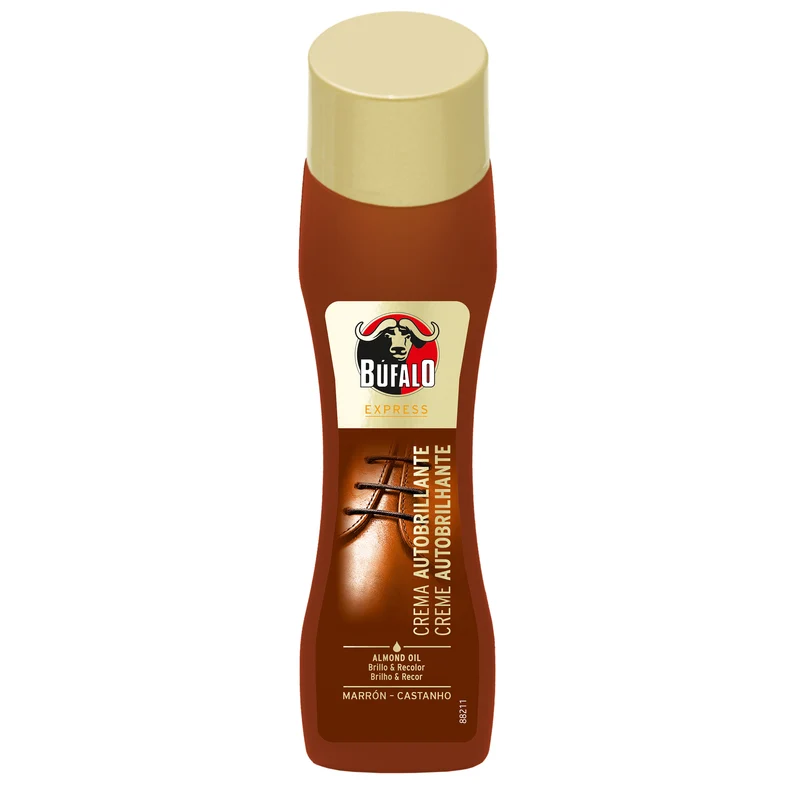 Crema calzad0 marrón autobrillante Búfalo 50ml