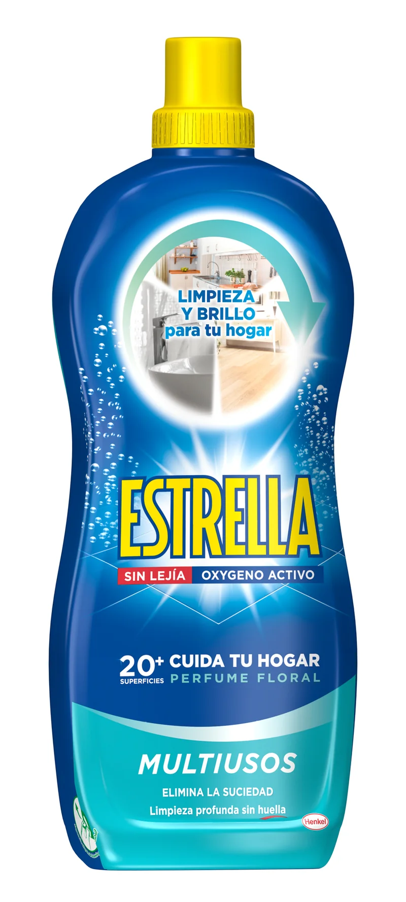 Lejía con detergente oxi activo Estrella 1.10l