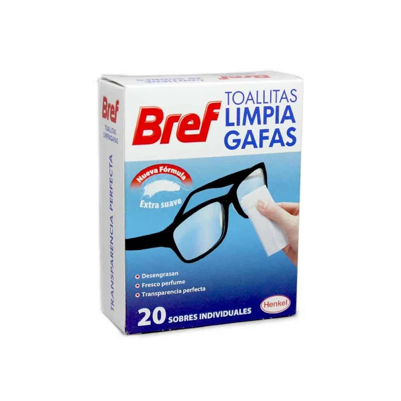 Toallitas Limpia Gafas Bref 20u