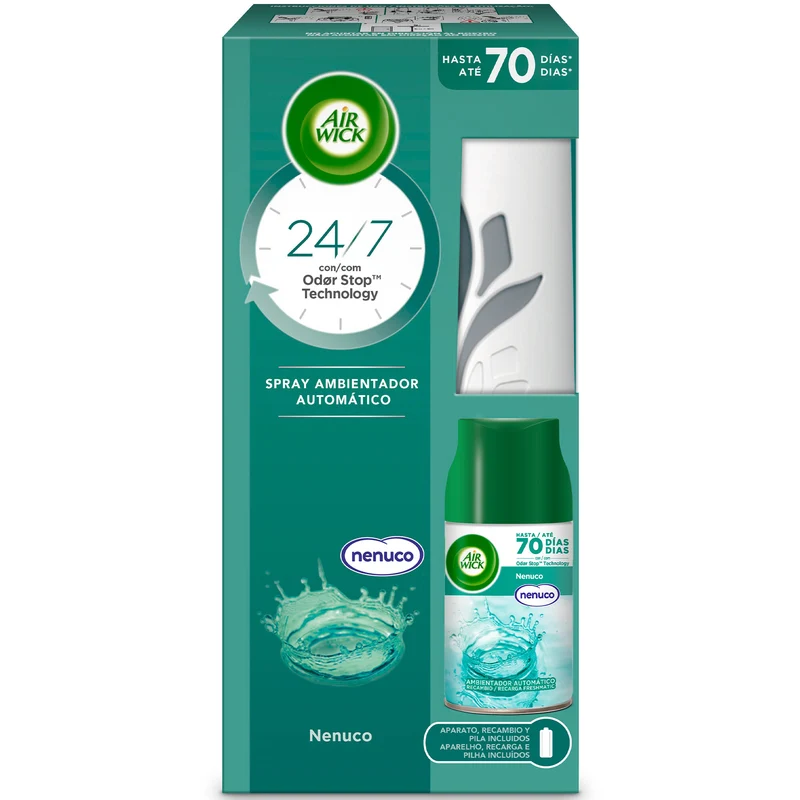 Ambientador automático nenuco kit apar+recamb freshmatic Air wik 250ml