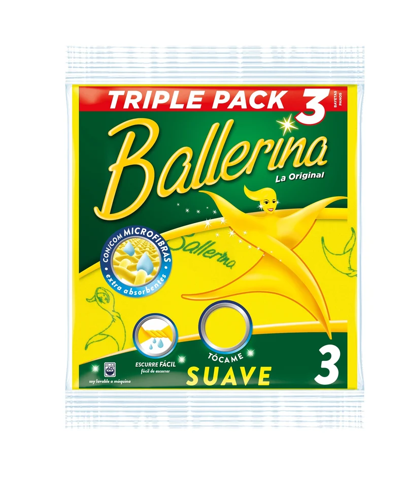 Bayetas amarilla Ballerina 3u