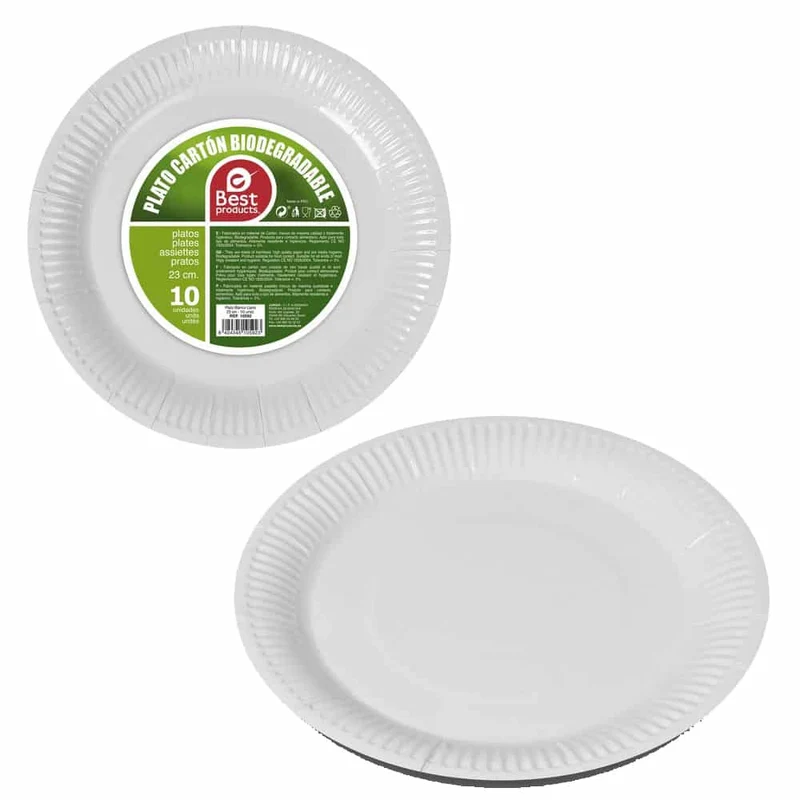 Plato Biodegradable Best 20cm 10u