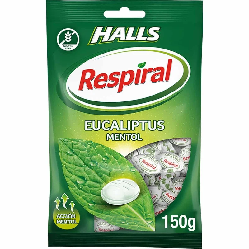 Caramelos de Eucaliptus Respiral Halls 150g
