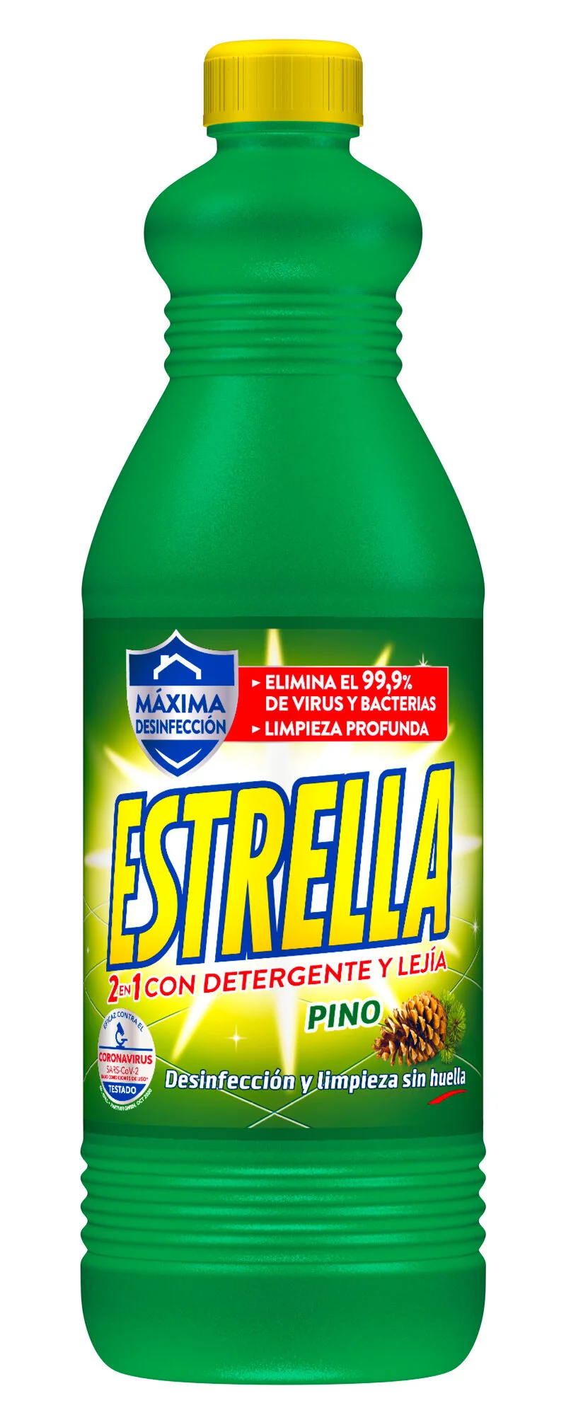 Lejía con detergente pino Estrella 1.43l