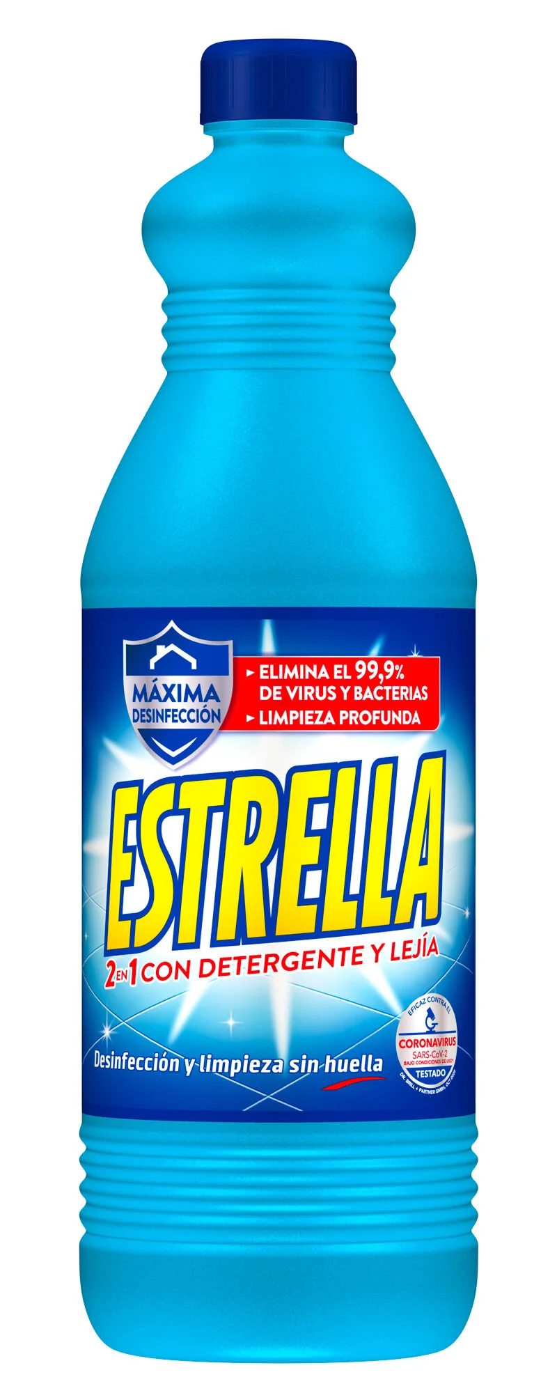 Lejía con detergente azul Estrella 1.43l