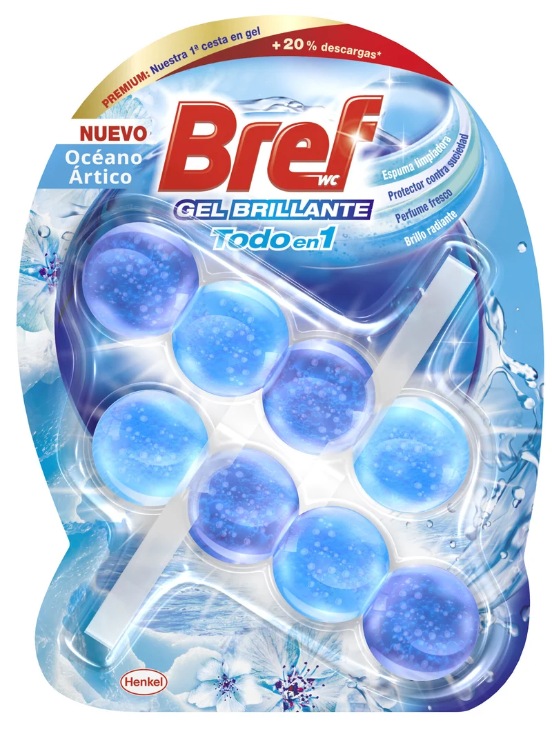 Limpiador gel wc oceano Bref 2u
