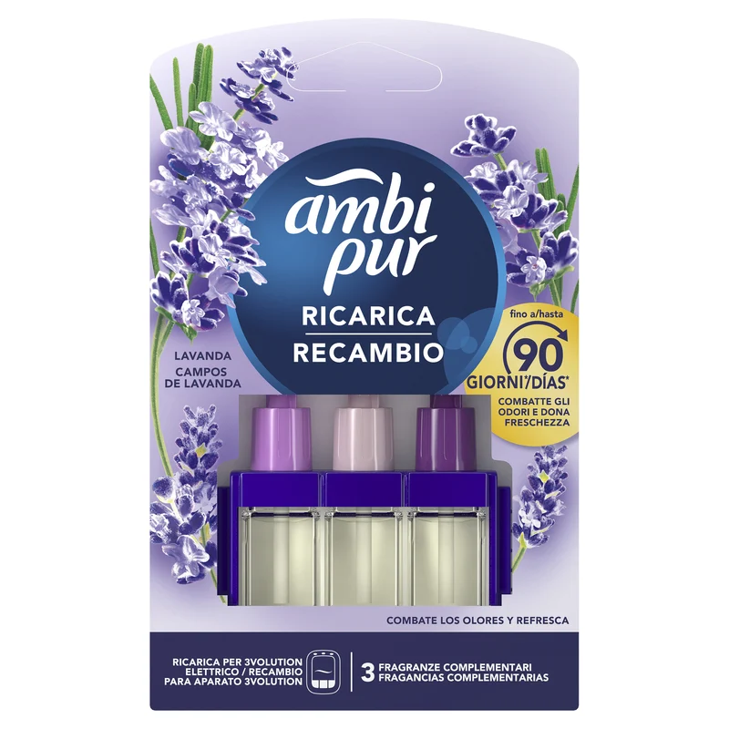 Ambientador recambio 3volution lavanda Ambipur 1u
