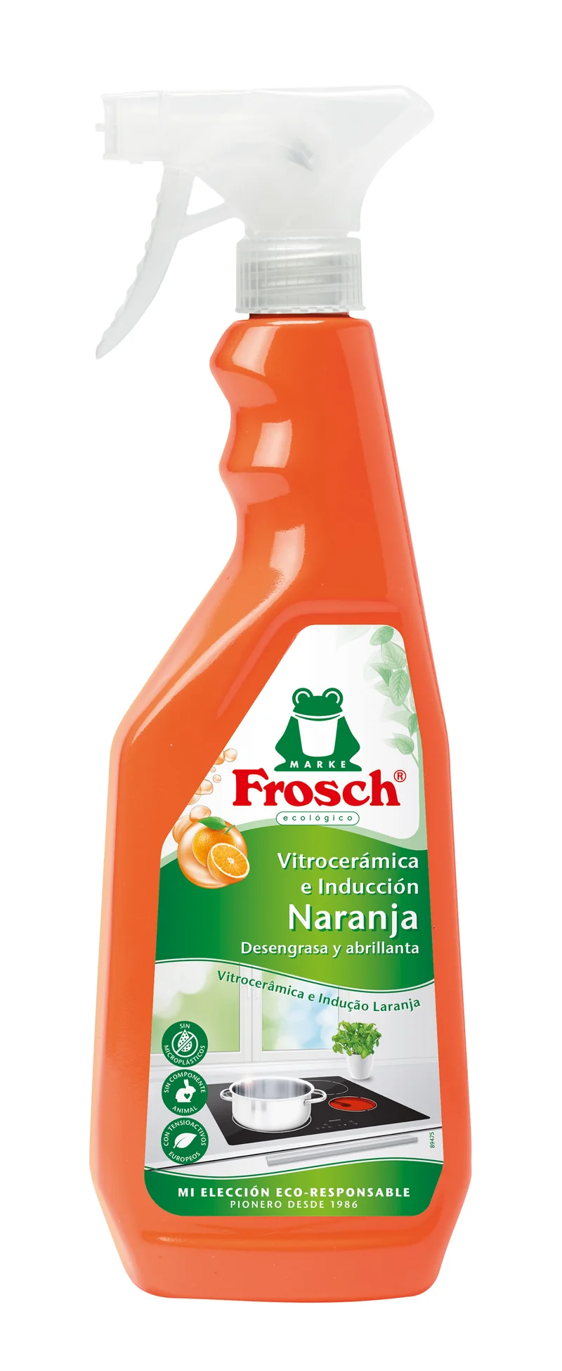 Limpiador vitrocerámica naranja inducción Froggy 750ml