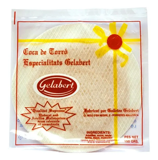 Coca de turrón Gelabert