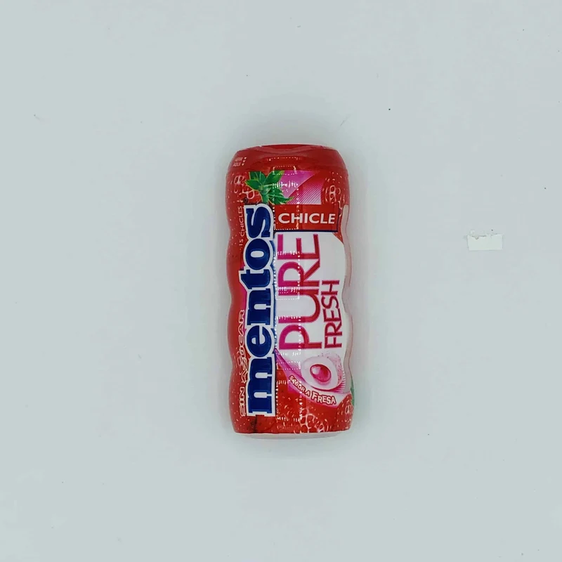 Chicle Mentos Pure Fresa sin Azúcar 30g
