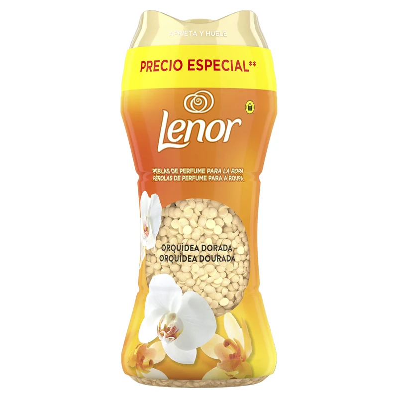Perlas orquidea dorada Lenor 195ml