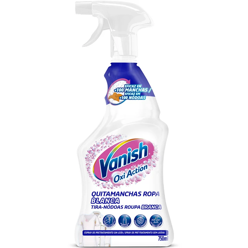 Quitamanchas spray ropa blanca Vanish 750ml