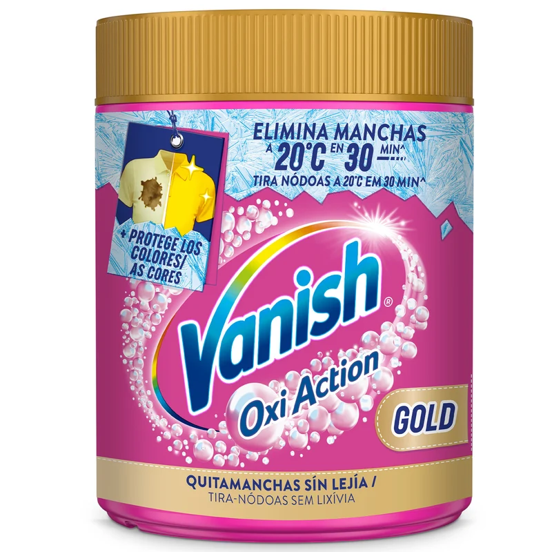 Quitamanchas gold polvo pink Vanish 400g