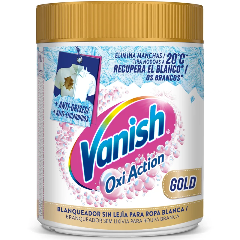 Quitamanchas gold polvo white Vanish 400g