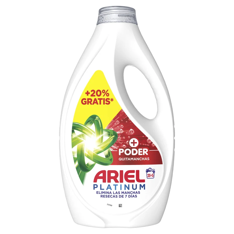 Detergente líquido oxi Ariel25d