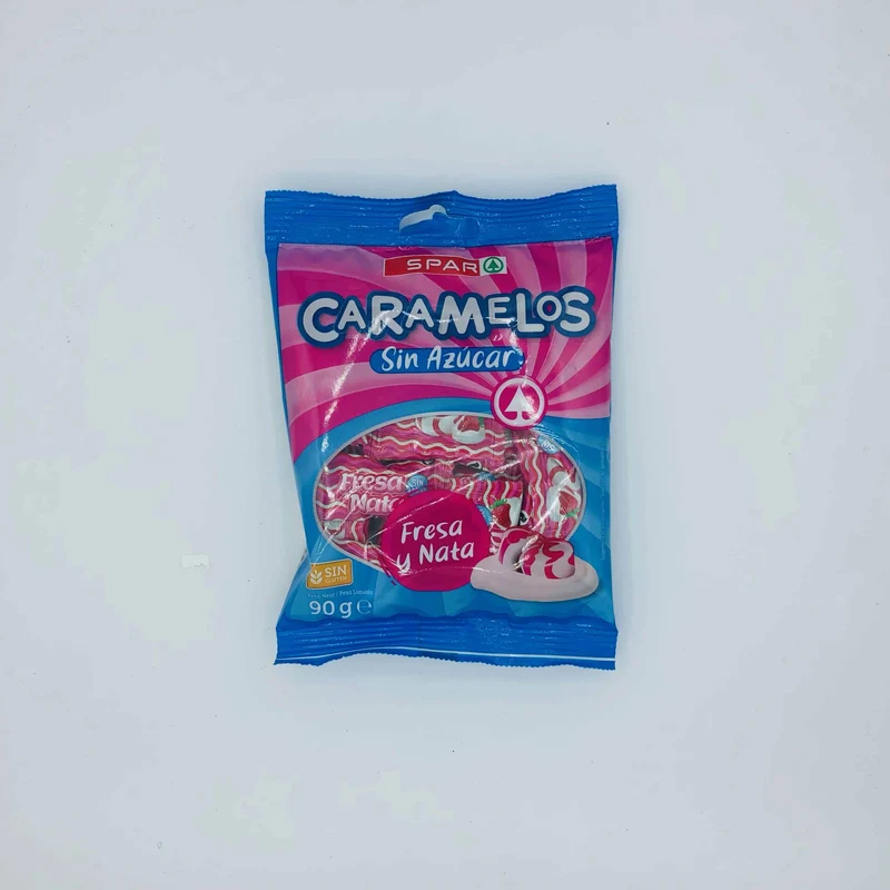 Caramelos SPAR Fresa Nata Sin Azúcar