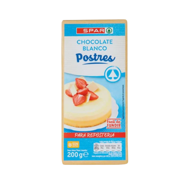 Chocolate Blanco Postres SPAR
