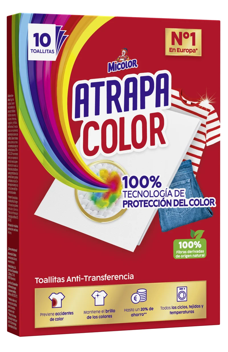 Toallitas atrapacolor Micolor 10u