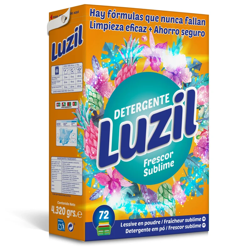 Detergente polvo sublime Luzil 72d