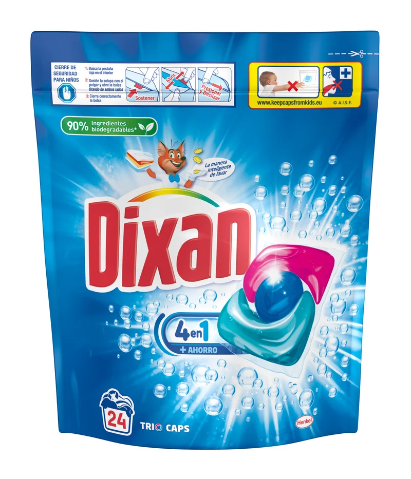 Detergente triocaps Dixan 24d