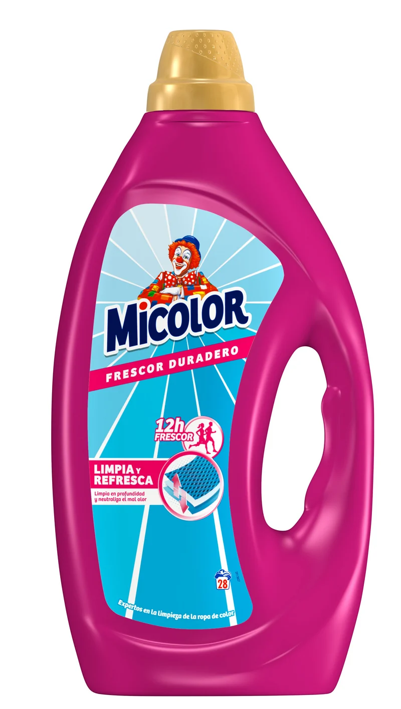 Detergente líquido frescor duradero Micolor 28d