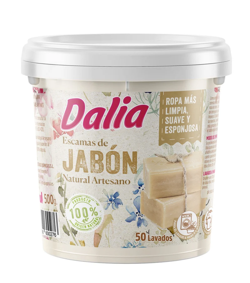 Jabon en escamas natural Dalia 500gr