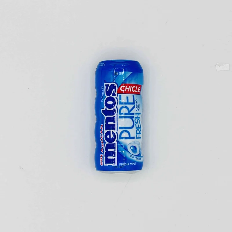 Chicle Mentos Pure Mint sin Azúcar 30g