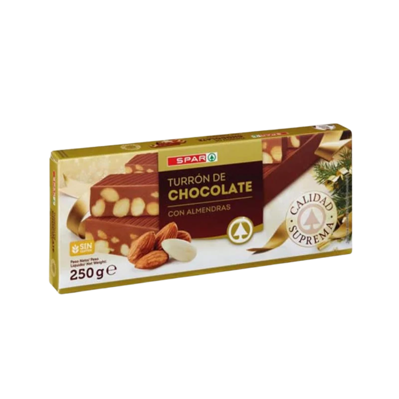 Turrón de Chocolate con Almendras SPAR