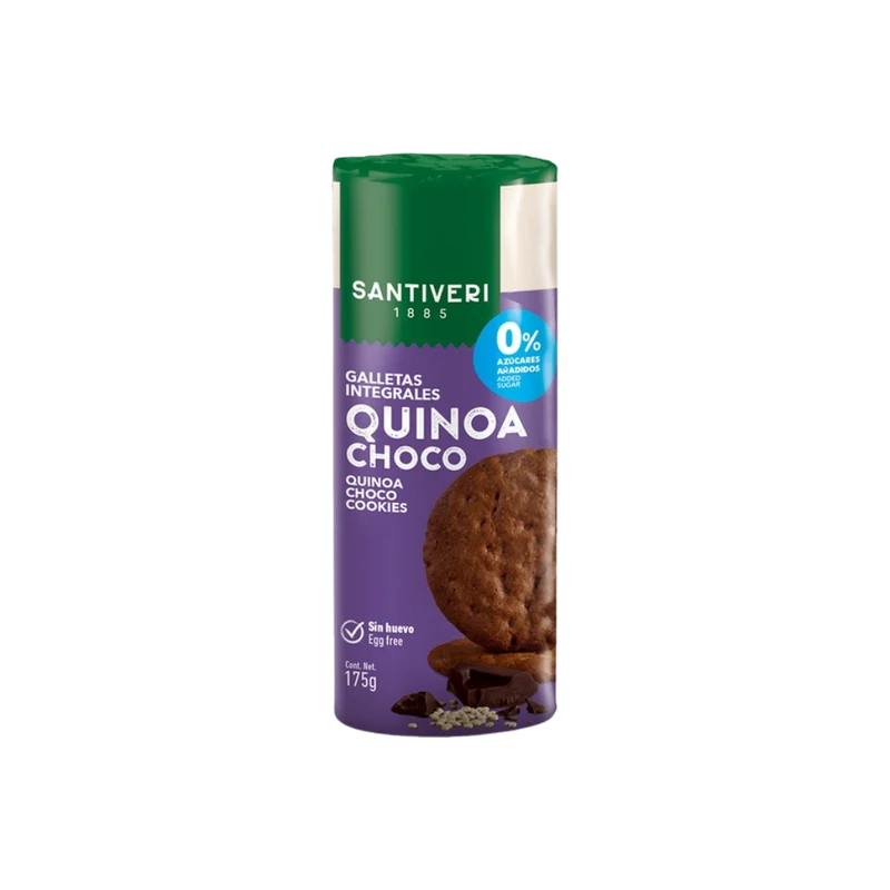 Santiveri Galletas Integrales Quinoa Choco Sin Azúcar