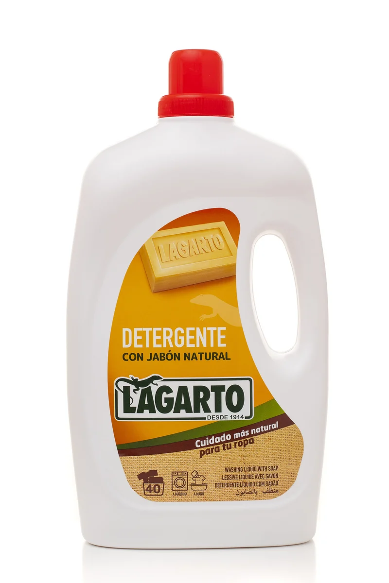 Detergente líquido jabón natural Lagarto 40d
