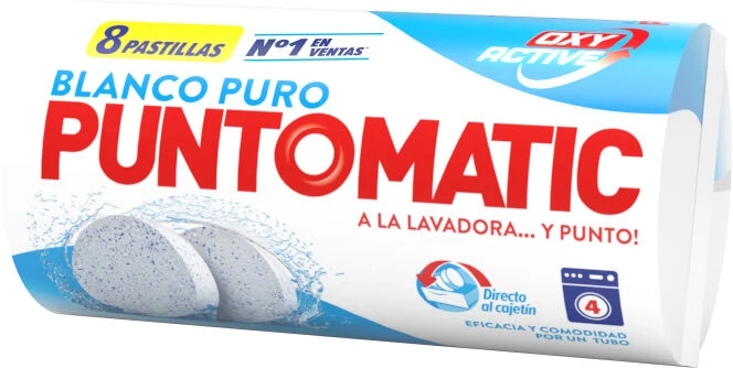 Jabón en pastilla blanco Puntomatic 4d