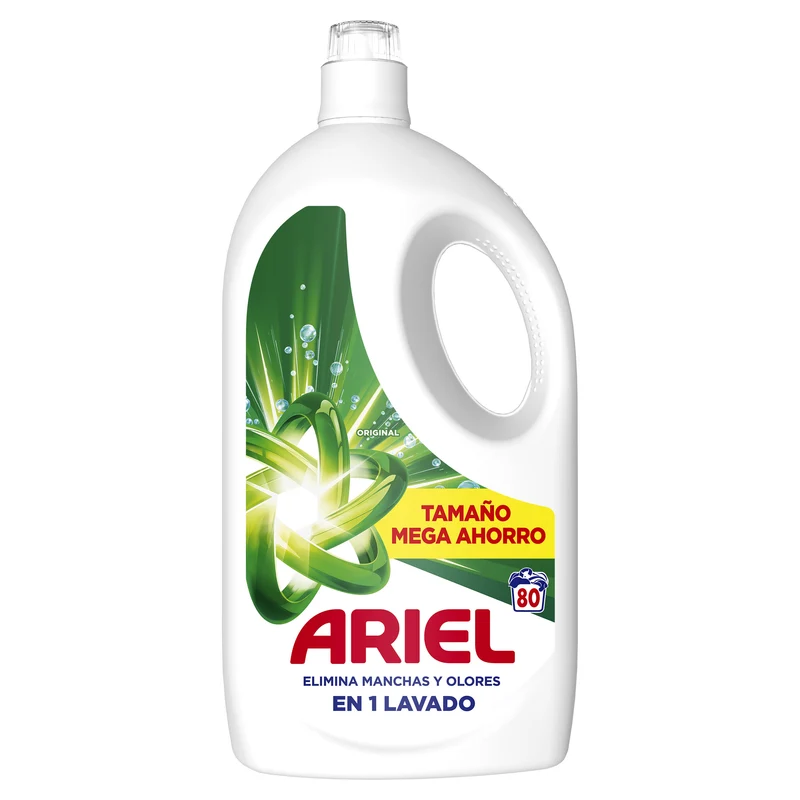 Detergente líquido original Ariel 80d