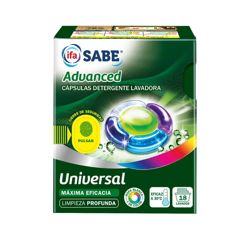 Detergente caps pentacamara Sabe 18d