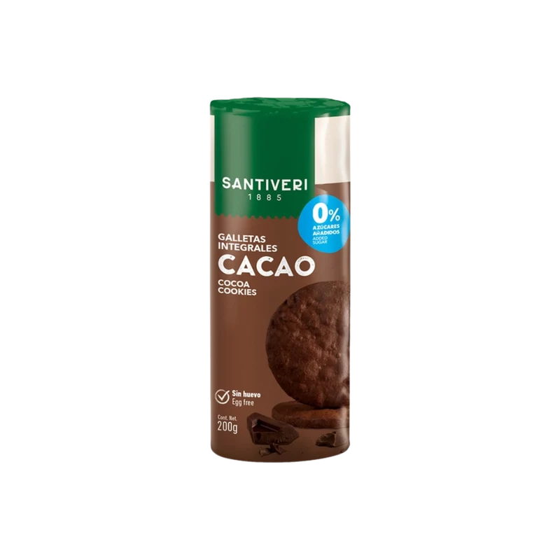 Santiveri Galletas Integrales Cacao Sin Azúcar