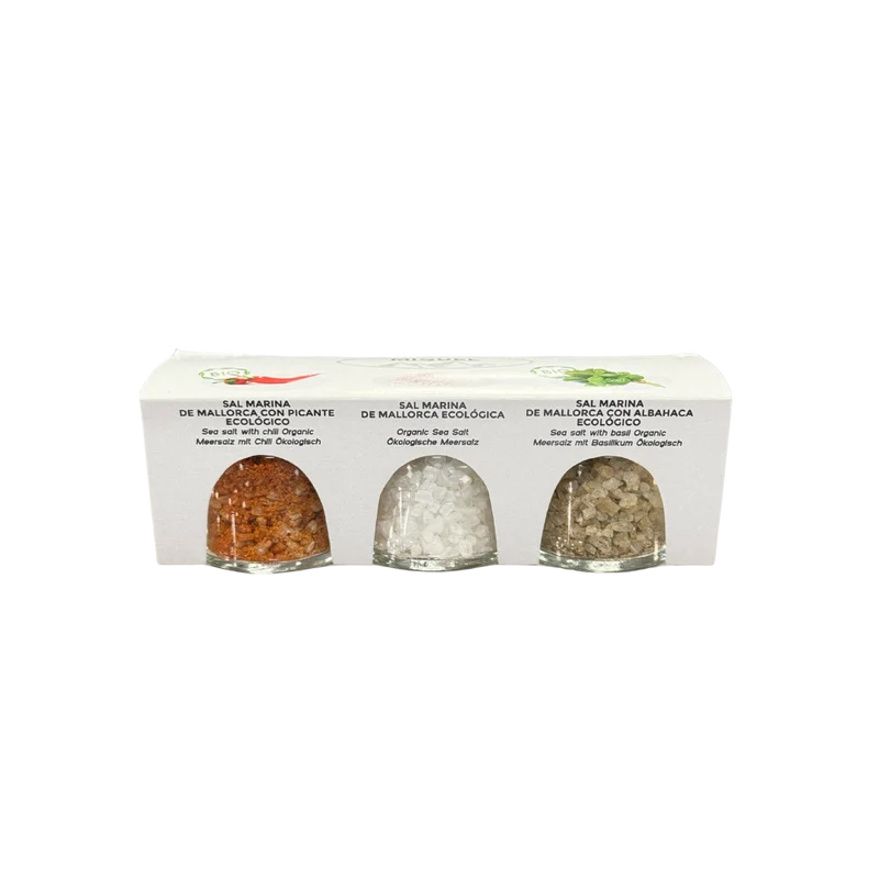 Sal Miquel Picante, Natural, Albahaca 3x30g