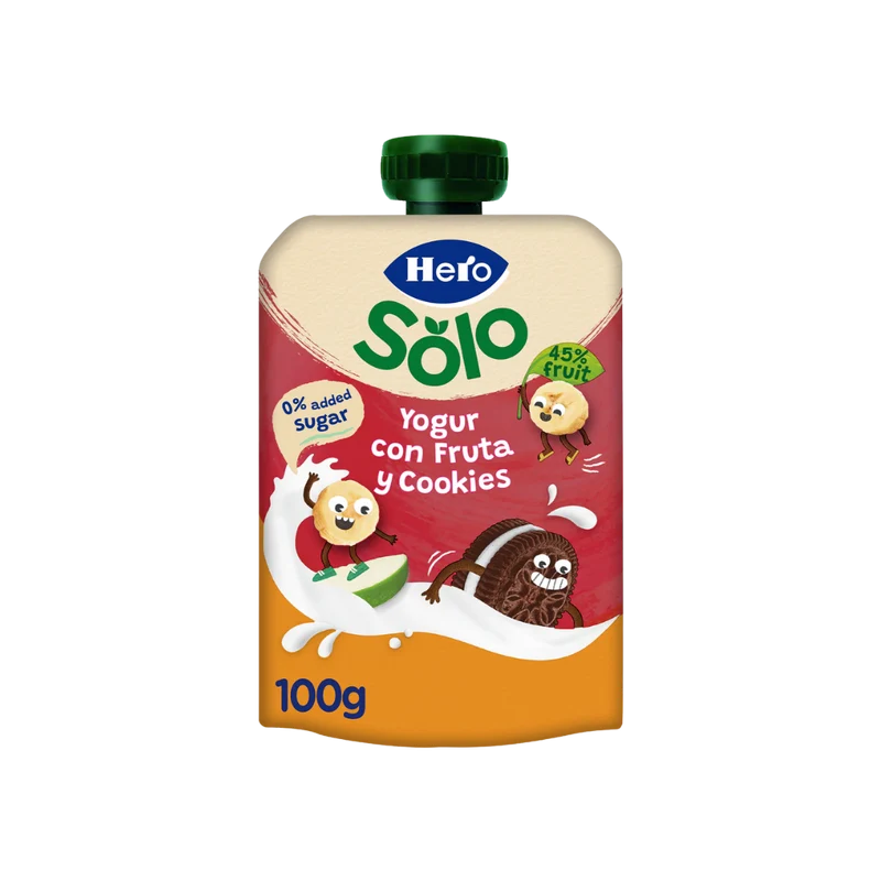 Hero Solo Yogur con Frutas y Cookies
