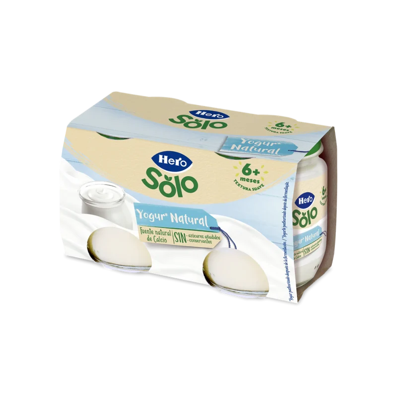 Hero Solo Yogur Natural 2x120g