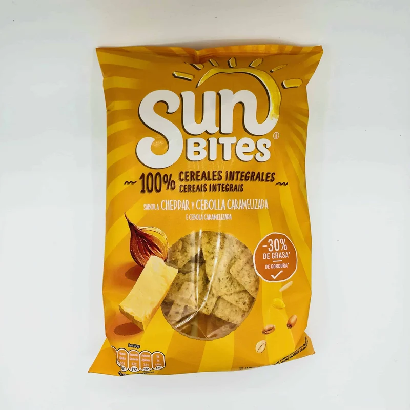 Sun Bites Cheddar y Cebolla Caramelizada