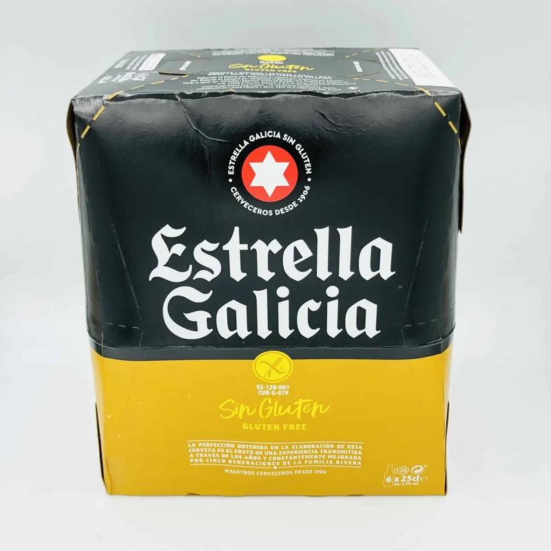 Cerveza Estrella Galicia Botellín P6 Sin Gluten