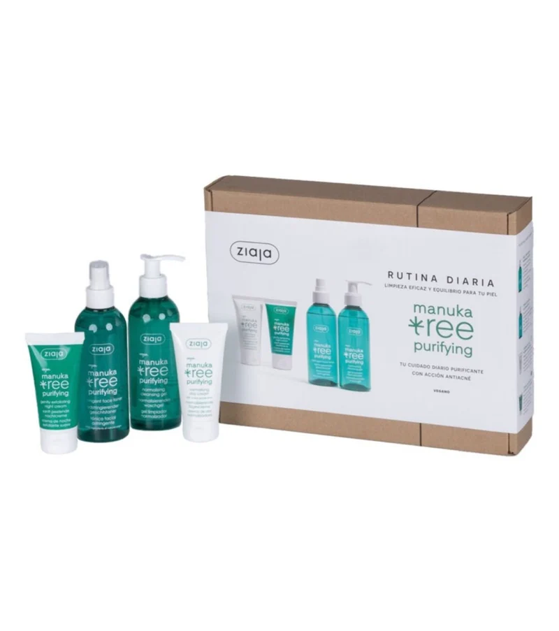 Ziaja Set Rutina Diaria Manuka Piel Mixta-Grasa 1x200 ml + 1x200 ml + 1x50 ml + 1x50 ml