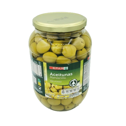 Aceitunas Manzanilla SPAR Sin Hueso 835g