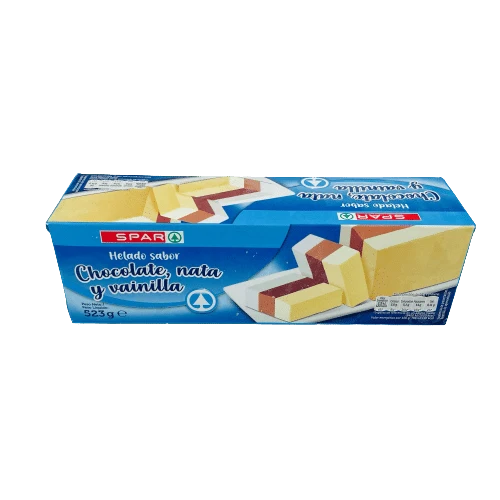 Helado de Chocolate, Nata y Vainilla SPAR