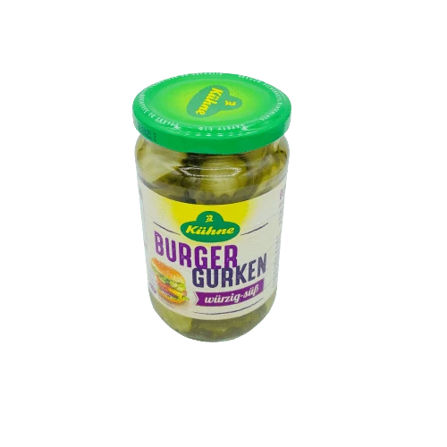 Kühne Pepinillos Rodajas Onduladas 330g