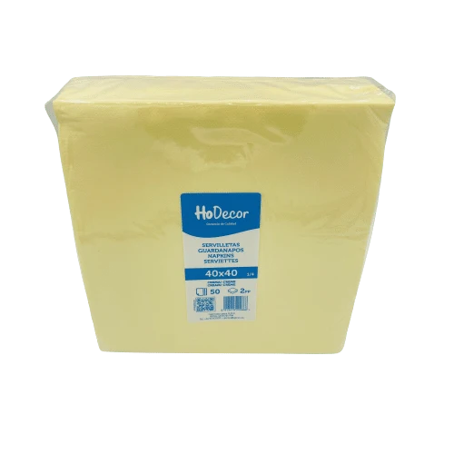 Servilleta Color Crema Hodecor 40x40cm 50u