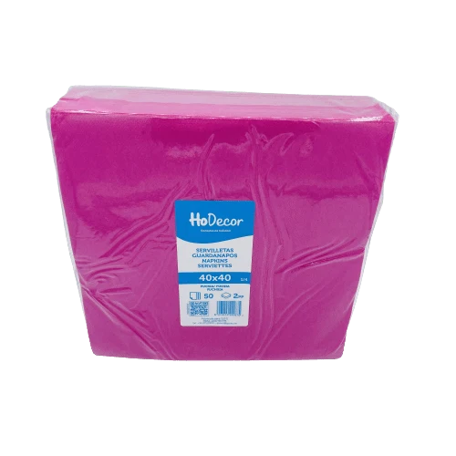 Servilleta Color Fucsia Hodecor 40x40cm 50u