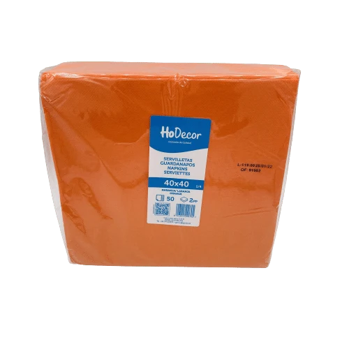 Servilleta Color Naranja Hodecor 40x40cm 50u