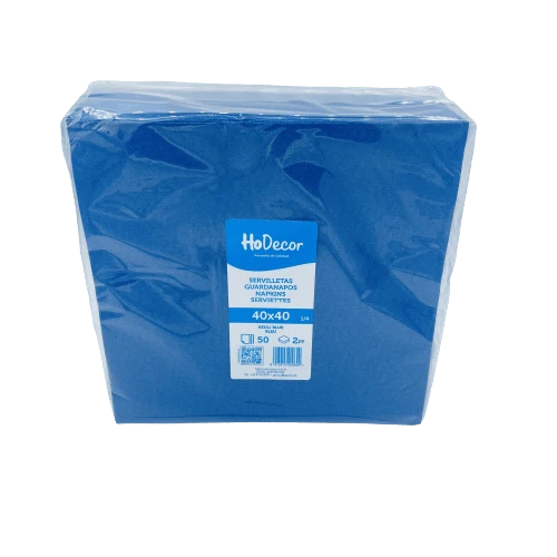 Servilleta Color Azul Hodecor 40x40cm 50u