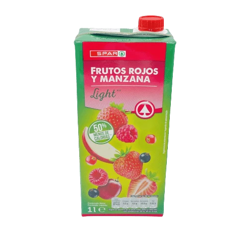 Zumo SPAR de Frutos Rojos y Manzana sin Azúcar 1L